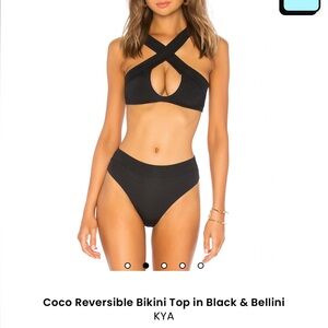 Black Crisscross Bikini Set